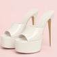 Summer New Women's Thick Bottom, Fine High Heels, Toothed Cool Slippers, Fashion Show, Party, Ultra High Heel Sandals