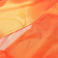 Orange Printed Mesh Split Dress Asymmetrical Halter Backless Maxi Dresses Summer Vacation Beach Outfits Women