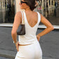 Lace Trim Satin Tank Tops for Woman Sexy White Black V Neck Backless Crop Tops Summer 2026 Woman Fashion