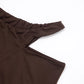 Tight Women 2 Piece Set Slash Neck Crop Tops+High-Waist Hollow Leggings Matching Streetwear Casual Sporty Outfits