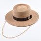 Straw Hats for Women Ribbon Decoration Elegant Ladies Party Dress Hats Travel Beach Sun Hat Chapeau Femme
