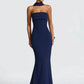 Off-shoulder Strapless Sexy Maxi Dress Women Gown Scarf Collar Sleeveless Backless Bodycon Club Party Evening Dresses
