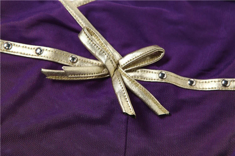 Patchwork Mesh Camisole Women Sexy Bow Gold Edging Low-Neck Summer Trend Street Midnight Club Y2K Wild Basic Tank Top