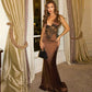 Lace and Satin Elegant Evening Dresses for Woman Party Clothing Sexy Deep V Neck Backless Maxi Dress