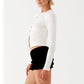 Women Crop Tops Summer Knit Ribbed Button Front Long Sleeve Shirt for Club Streetwear Aesthetic Grunge Clothes