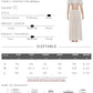 Bandage Elegant 2-Piece Set Women Slash Neck Puff Sleeve t-Shirt+Elastic Waist Long Simple Skirt Vacation Sweet Suit