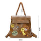 2025 Autumn New Arrivals Casual Cute Leather Cartoon Embroidery Backpack School Bag For Woman