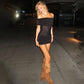 See Through Mesh Black Summer Dresses Sexy Club Wear Off Shoulder Mini Dress 2026 Woman Clothing