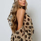 Women Halter Off Shoulder Sexy Bodysuit 2 Piece Outfit Leopard Print Sheer Blouse Shorts Set Clubwear Matching Sets