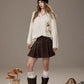 2025 Winter New Arrivals Casual Cute Little Pumpkin Colorful Bead Loose Fit Sweater For Woman