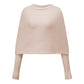 Women Loose Mohair Knitted Sweater Draped Off Shoulder Flare Sleeve Sheer Knit Jumper Cross Wrap Back Winter Pullover
