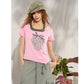 Women's Strawberry Letter Print Ribbed Knit T-Shirt, Cute Slim Fit Casual Streetwear Crop Top, 2 Colors Available