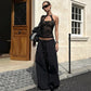 See Through Lace Hollow Backless Halter Tops Sexy Black Going Out Crop Top Woman Rave Clothing Tanks & Camis