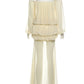Draped Maxi Dress Women See Through Hem Off-Shoulder Long Lantern Sleeve Elegant Vacation Wedding Party Vestidos