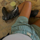 Women Y2k Gingham Boxer Shorts Stripes Button Elastic Waist Boxers Cute Mini Bloomers Plaid Loose Fit Boy Shorts