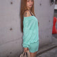 v-Neck Dress Women Full Sleeve Solid Casuals Comfortable Autumn Fashion Classic Simple Street Elasticity Mini Bodycon