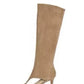 New European and American Fish Mouth Clip Toe Mid Boot, Fashionable Thin High Heel Side Zipper Women's High Tube Cool Boot