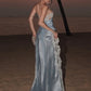 Patchwork Jacquard Dress Women Irregular Hem Irregular Metal Decoration Hollow Vacation Elegant Beach Party Vestidos