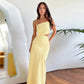 Women Vacation Outfit Club Party Long Skirt Summer Retro Vest Elegant Sexy Hollow Backless Pleated Long Dress