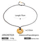 Trendy Stainless Steel Waterproof Irregular Geometric Metal Wax Rope Necklace Gold Silver For Women Jewelry Gift