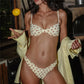 Women Dots Print 2pcs Bikini Set Holiday Swimsuits Tie-Up Back Bikini Tops Low Rise Thongs Female Bathing Suit Beachwear