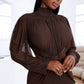Mesh Sheer Long Sleeve Cut Out Mini Dress Woman Clothing Elegant Sexy Autumn Winter Dresses 2026