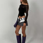 Shirring Slash Neck T-Shirt Women Autumn Mesh Patchwork Full Sleeve Sexy Simple Fashion Skinny Party Street Crop Tees