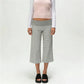 Fold Over Gaucho Pants for Women Flowy Wide Leg Yoga Capris Summer Casual Elastic Low Rise Cropped Palazzo Culottes