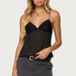 Lace Camisole for Women Sleeveless Spaghetti Strap Polka Dot Cami Tops Summer Shirt Party Club Night Out Casual Wear