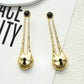 Vintage Metal Alloy With Rhinestone Big Eyes Dangle Earrings For Women Fashion Jewelry Exaggerated Lady Ears' Accessory