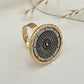 18 Styles Vintage Punk Petal Flowers Rings for Women 2025 Trend Goth Geometric Adjustable Rings New Year Party Jewelry
