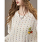 2025 Winter New Arrivals Casual Cute Little Pumpkin Colorful Bead Loose Fit Sweater For Woman