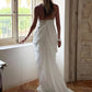 Mesh Halter Backless Sexy Maxi Dress Women Gown Fashion Elegant V Neck Sleeveless Pleated Club Party Long Dresses