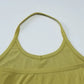 Solid Color Ribbed Knitted Tanks & Camis Low Cut Backless Halter Tops for Woman Basic Summer Crop Top