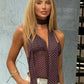 Polka Dot Mesh Sheer Sexy Summer Crop Tops Lace Up Deep V Backless Tanks & Camis Woman 2025 Fashion