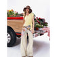 Solid Wrap T-Shirt, Side Knot V-Neck Top, Casual Cap Sleeve Cropped Tee for Women
