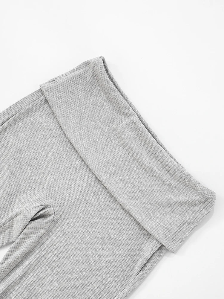 Casual Ribbed Women 2 Piece Set Casual Backless Bandage Halter Tank Tops+Lapel Pants Matching Stretch Sexy Streetwear