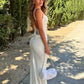 Sexy Summer White Dresses Spaghetti Strap Backless Maxi Dress Elegant Woman Clothing