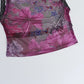 Flower Rhinestone Mesh Backless Tank Top Sexy Club Wear Sleeveless Crop Top Summer Woman Clothes