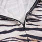 Zebra Print 2 Piece Sets Zip Up Hooded Long Sleeve Crop Top and Shorts Sexy Fall Outfits Woman Matching Sets