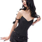 Faux Leather Coquette 2 Piece Set Women Sexy Wild Sleeveless Patchwork Vest+High Waist Shorts Street Slimple Clubwear