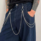 3Pcs/Set Hip Hop Multilayer Metal Keychain Waist Belts Chain for Women Men Punk Trousers Pants Chain Street Jewelry