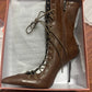 2026Spring/Summer New Lace Up Short Cool Boots Side Zipper Banquet Slimming High Heels Sexy Knee Length Women's Boots
