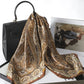 Bohemian Style Print Luxury Brand Silk Square Scarf Women Satin Shawls Neckerchief Wrap Scarves Bandana Hair Hjiab Floral