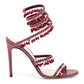 Women's New Water Diamond Sandals Fashion Tassel Crystal Shoes Sexy Banquet Party Twin Stiletto Women's Large Sandals