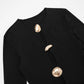 Sexy Hollow Out Long Sleeve Pleated Mini Dresses White Black Elegant Luxury Party Birthday Dress Women