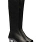 New European and American Fish Mouth Clip Toe Mid Boot, Fashionable Thin High Heel Side Zipper Women's High Tube Cool Boot