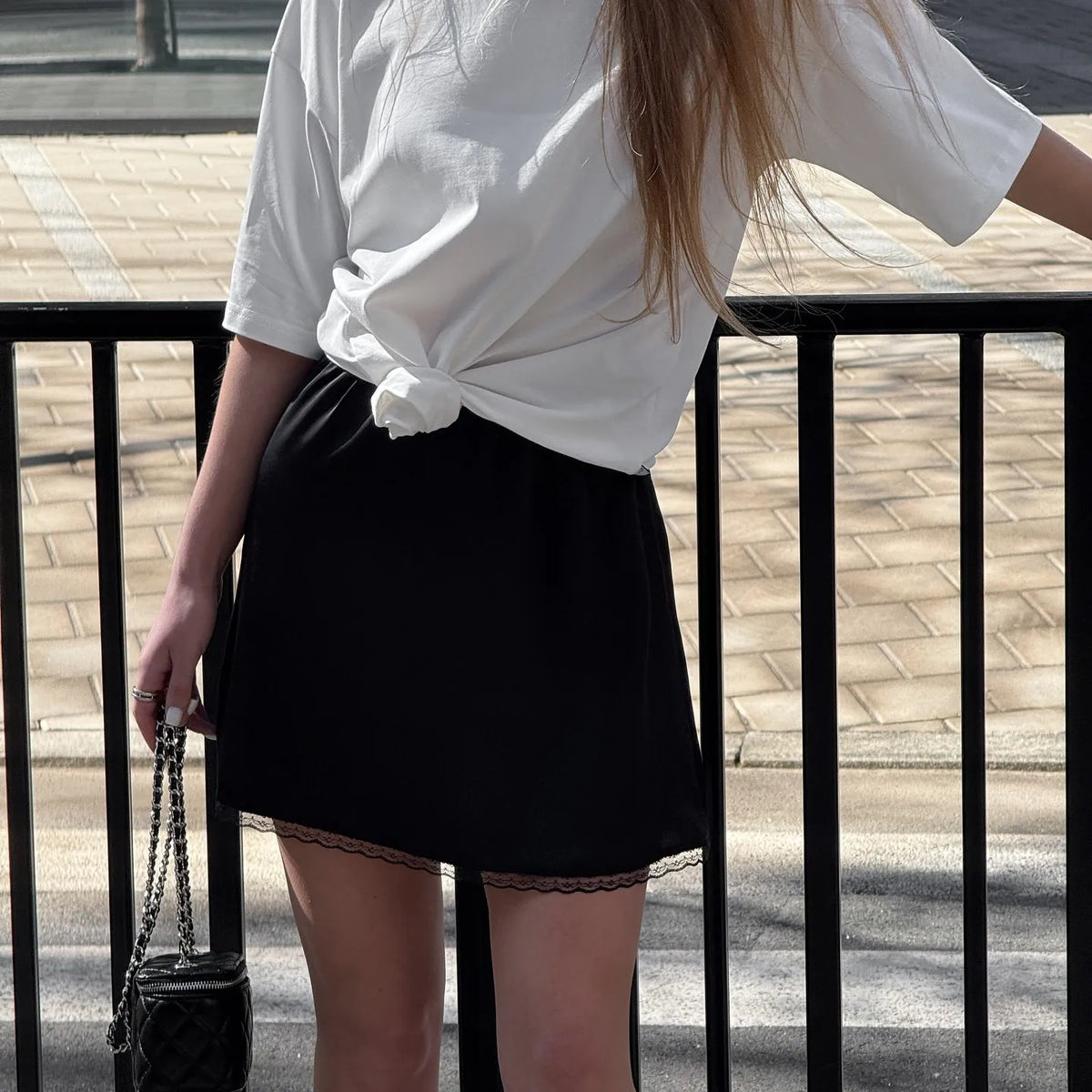 Women Sexy High Waist Satin Mini Skirt White Red Chic Streetwear Summer Elastic Waist Slim Skirt Hot Girls Casual Simple