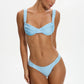 Ruched Bikini Sets for Women Two Piece Swimsuit High Cut Sexy Brazilian Cheeky Thong Bathing Suit