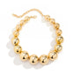Exaggerated Acrylic CCB Big Ball Bead Chain Necklace for Women Punk Chunky Heavy Gold Color Short Choker Party Jewelry Steampunk